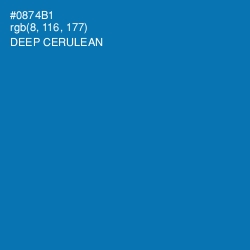 #0874B1 - Deep Cerulean Color Image